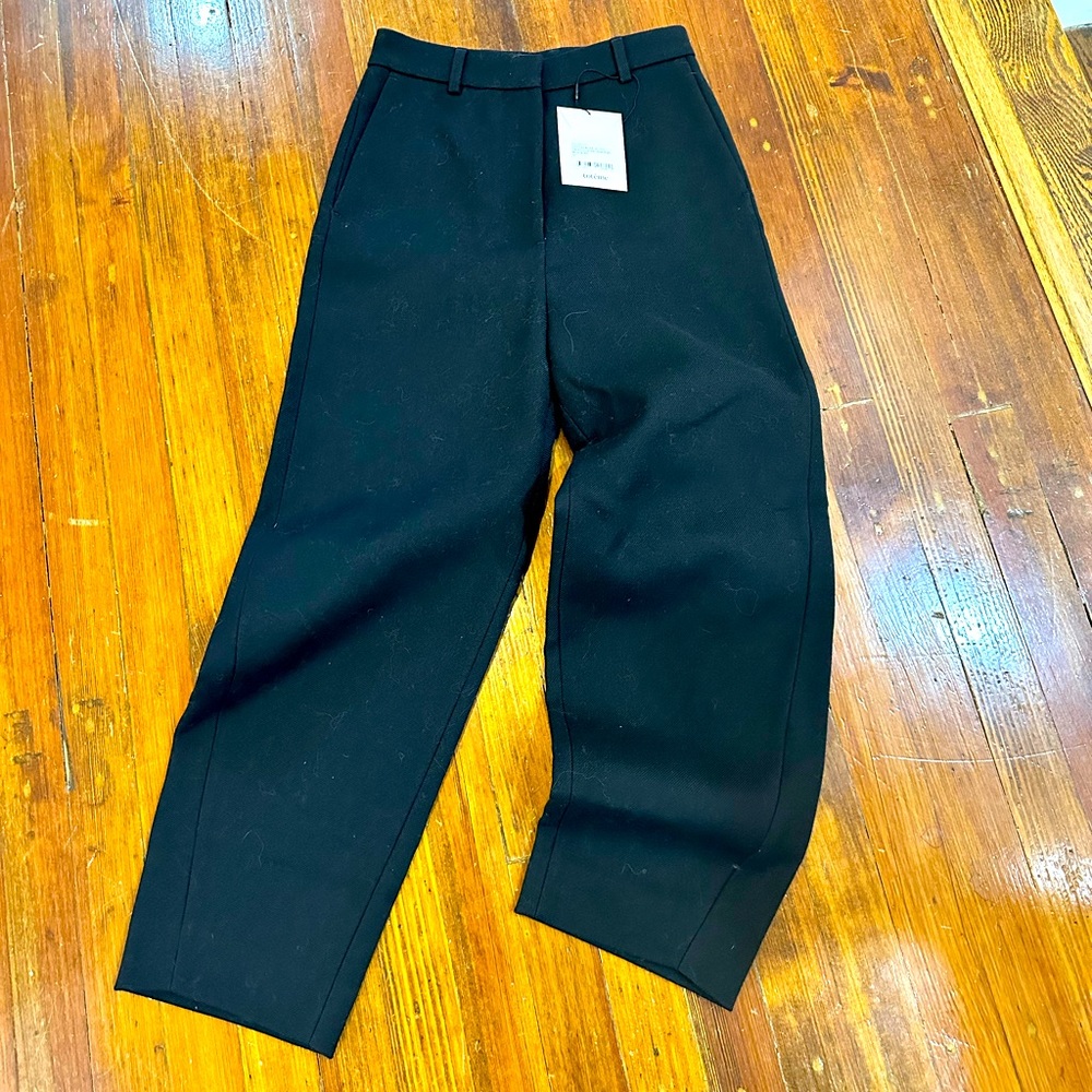 TOTEME twisted seam cotton wool trousers. NWT 32